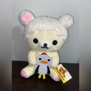 New With Tags Large Rilakkuma San-X Kawaii Beige Penguin Plush 12”